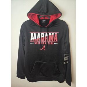 Colosseum Alabama Crimson Tide Black‎ Red Graphic Hoodie Mens Size M